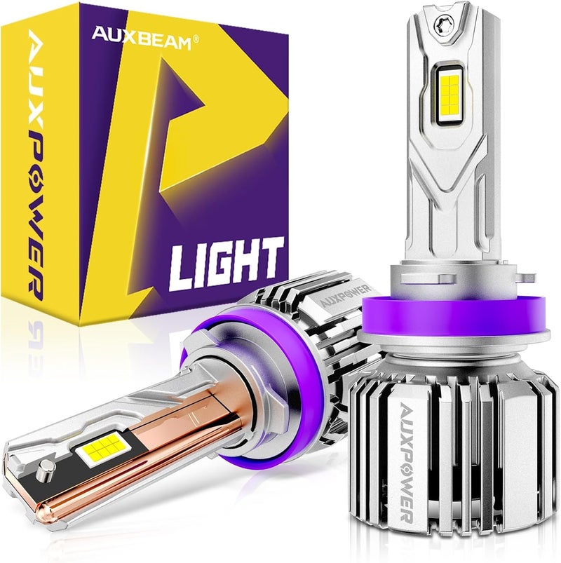 Auxbeam 2025 مصباح ضباب H11، 20000 لومن 600% أكثر سطوعًا لمصباح H11 للرياضات الخارجية أو مصباح ضباب - Image 1
